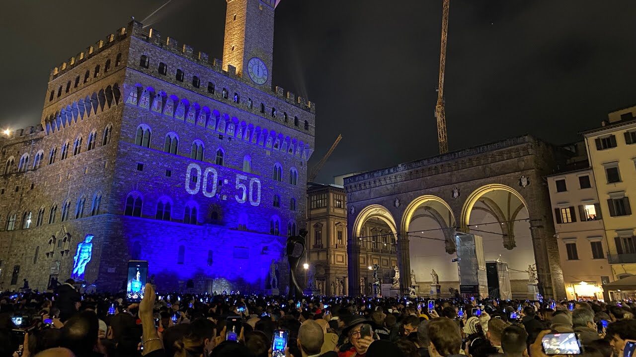 Capodanno Piazza della Signoria Firenze 1