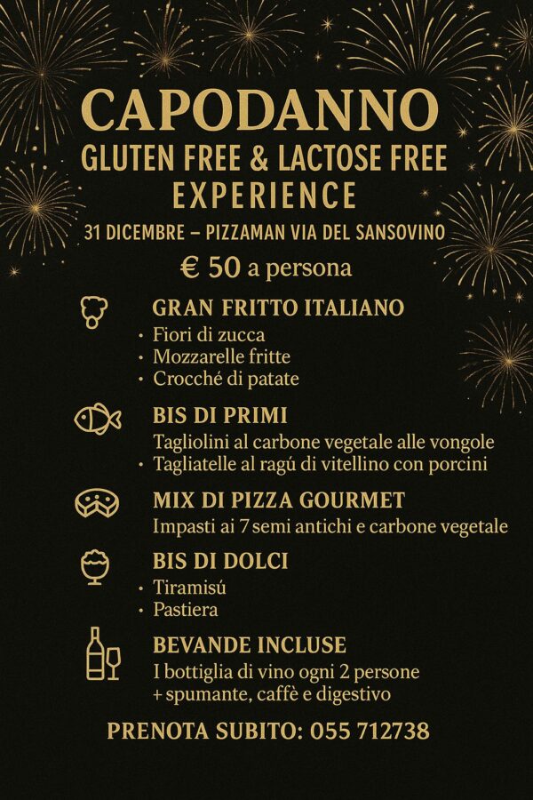 Capodanno Ristorante Pizzeria Pizzaman Sansovino Firenze 3